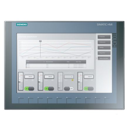 SIEMENS 6AV2123-2MA03-0AX0 KTP1200 Basic PN, 12 col TFT (LCD), érintő+key, PROFINET