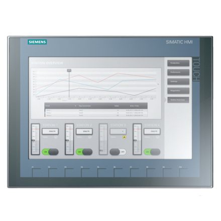 SIEMENS 6AV2123-2MA03-0AX0 KTP1200 Basic PN, 12 col TFT (LCD), érintő+key, PROFINET