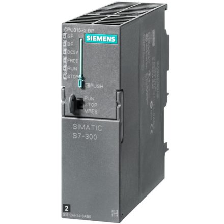 SIEMENS 6ES7315-2AH14-0AB0 CPU 315-2 DP, MPI, Profibus DP, 24VDC táp., 256kb memória