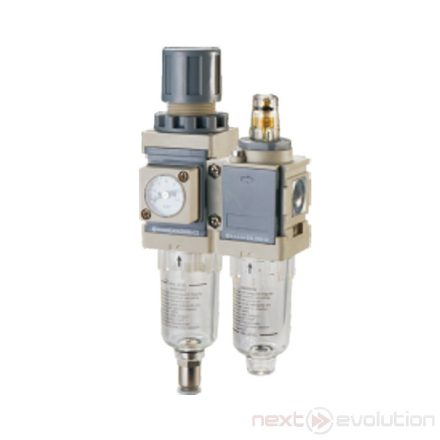 AC1010-01 air filter-regulator-lubricator, F.R.L. unit G1/8"