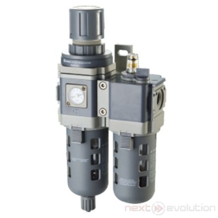 AC3010-04 air filter-regulator-lubricator, F.R.L. unit G1/2"