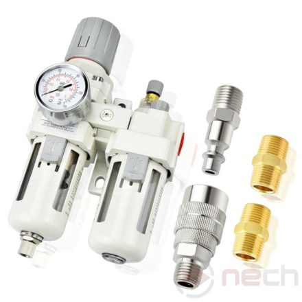 AC4010-04 air filter-regulator-lubricator, F.R.L. unit G1/2"