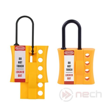 HAN1073 lockout hasp from engineering plastic with DuPont nylon shackle