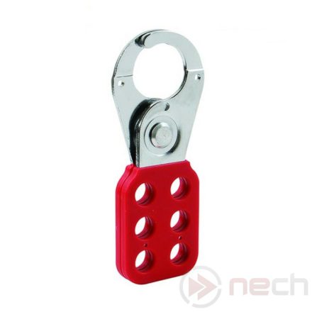 HAPA25R PA coated steel safety lockout hasp, red