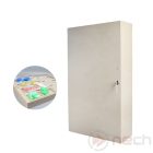 KMS240 LOTO kulcstartó állomás, lakat kulcs tároló szinterezett acélból