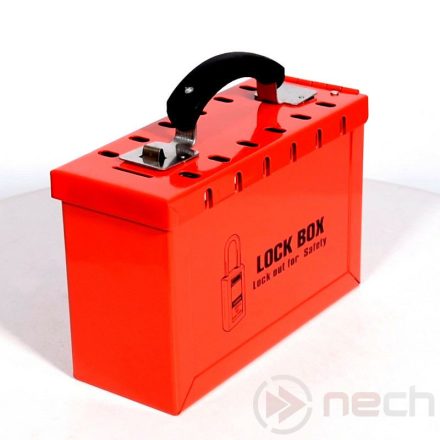 LK250 lockout box, portable LOTO device storage