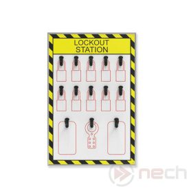   LSC74 Offene LOTO-Station mit Schattenkontur, LOTO-Schattentafel