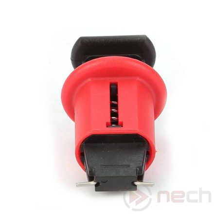 MCBPL1 miniature circuit breaker lockout, with the spine pointing outwards
