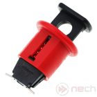 MCBPL1 miniature circuit breaker lockout, with the spine pointing outwards