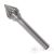 NECH-CUT SJ 60-degree countersink cone 10x08 mm shank: 6 mm (Double Cut)