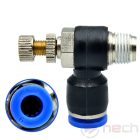 NSE6-02 / Ø6 mm flow control regulator with R1/4" thread