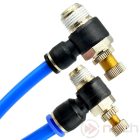 NSE6-02 / Ø6 mm flow control regulator with R1/4" thread