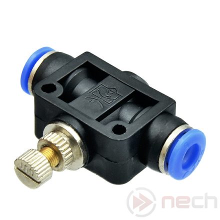 NSF04 / Ø4 mm union straight flow control valve