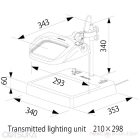 OTSUKA OPTICS OLIGHT5-CL szabályozható fényerejű nagyítós lámpa alsó megvilágítással, anti-reflexiós nagyítólencsével