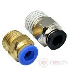 PC8-04 / Ø8 mm straight push-in quick connector with R1/2" thread