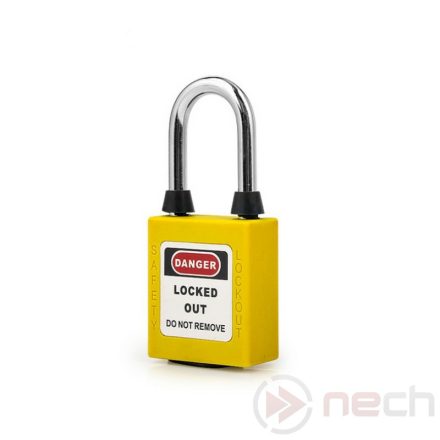 PL38DP-Y Steel shackle dust-proof safety padlock - yellow