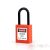 PL38N-O Nylon shackle safety padlock - orange