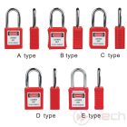 PL38T-BE LOTO safety padlock with thin steel shackle - blue