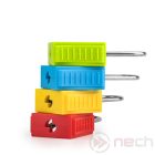 PL38T-BK Biztonsági LOTO lakat, vékony acél kengyellel - fekete