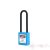 PL76N-BE Long nylon shackle safety padlock - blue