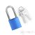 PLA38-BE Steel shackle safety anodized aluminium padlock - blue