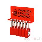 PSR05 wall padlock station / for storing 5 padlocks