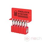 PSR05 wall padlock station / for storing 5 padlocks