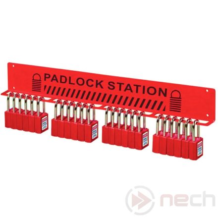 PSR20 wall padlock station / for storing 20 padlocks
