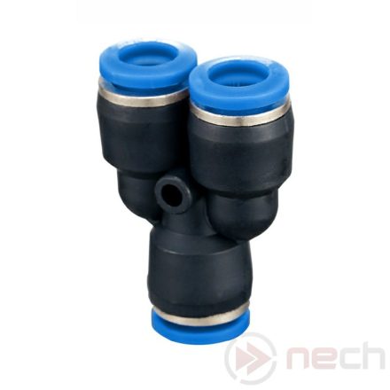 PY08 / Ø8 mm push-in union Y quick connector from plastic