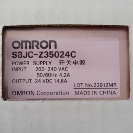 OMRON S8JC-Z35024C tápegység, 24 VDC, 14.6 A,  350W