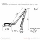 OTSUKA OPTICS SKKL-FD free-arm-type illuminated magnifier