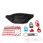 SLK16 LOTO lockout kit in belt pouch