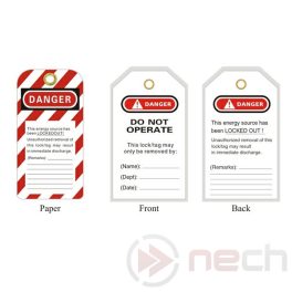 LOTO-Kennzeichnungen, Etiketten